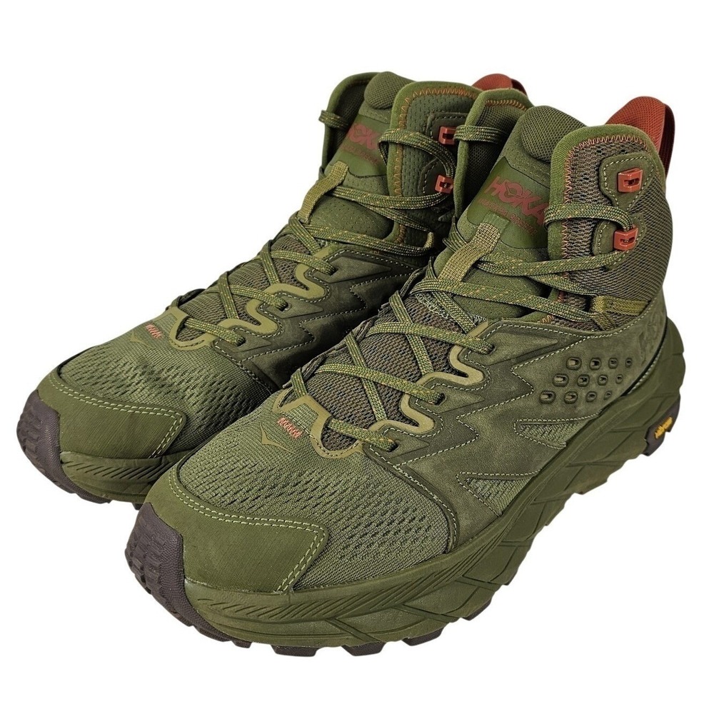 Hoka Anacapa Breeze Mid Men's Size 11D Avocado Burnt Ochre Hiking Boots Comfort